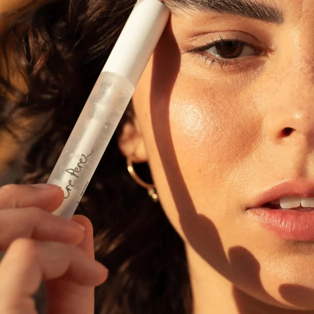 Ere Perez aloe gel lash & brow mascara a clear all-in-one mascara and brow gel